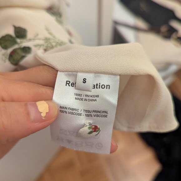 REFORMATION Jourdan Dress In Regency Size S NWT - Picture 5 of 5